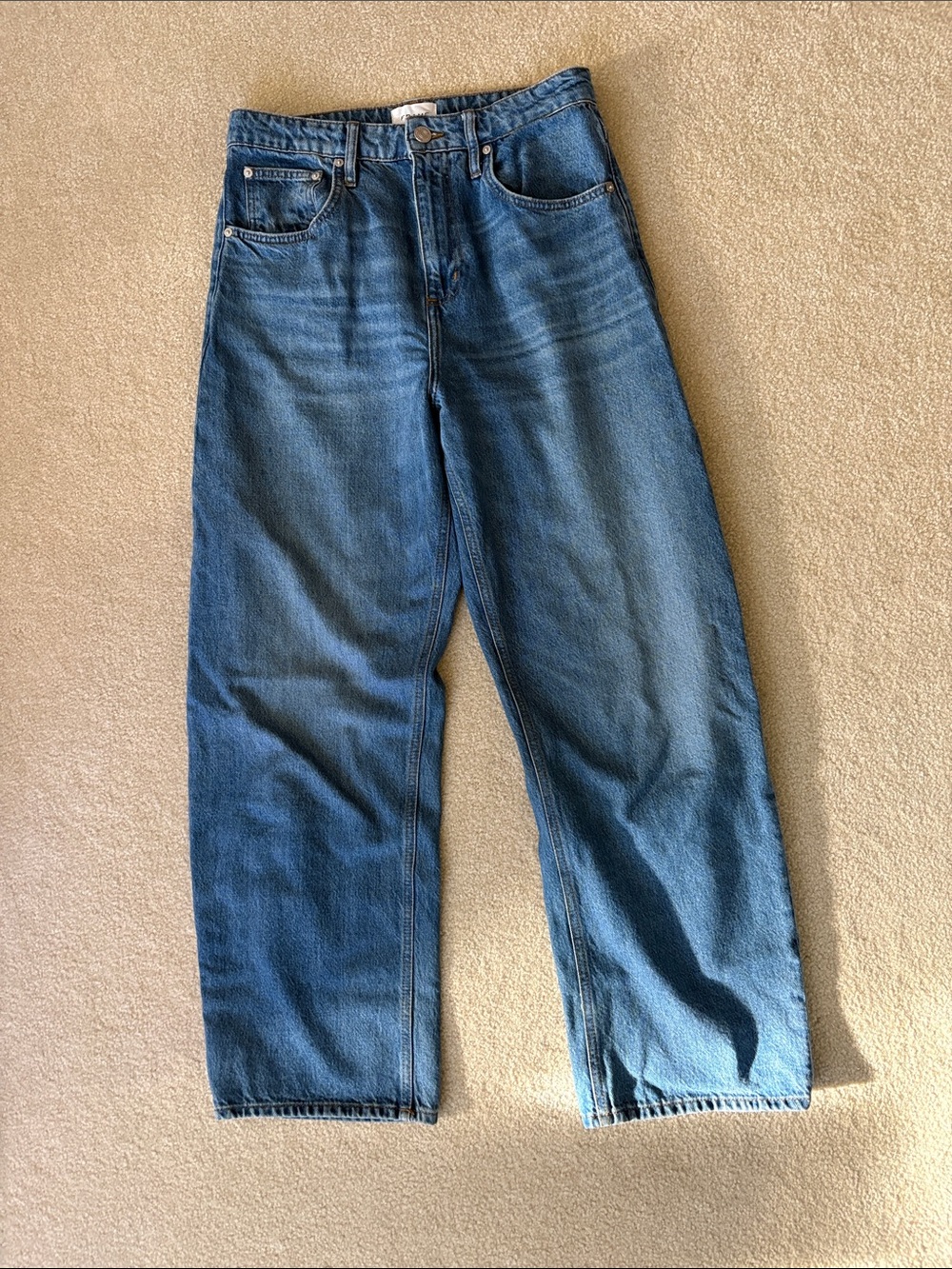 Frame Denim Straight-Leg Jeans in Blue Wash